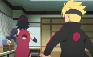 BORUTO38話、サラダ、滑掛けするんじゃねぇ！