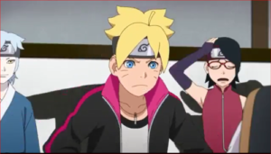 BORUTO42話、下忍、任務引き渡し所、もっと派手な任務くれってばよ！