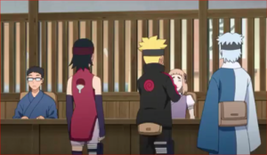 BORUTO42話、下忍、任務引き渡し所、クソオヤジのヤツ、出してくれよ～