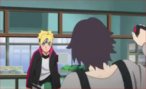 BORUTO42話、木ノ葉銀行フロア、えっ、うわっ！！？