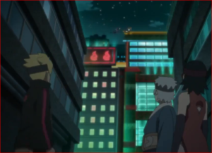 アニメBORUTO第46話、持ち場を離れた第十班に気付く第七班！