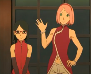アニメBORUTO51話、ボルトの誕生日を祝うサクラとサラダ