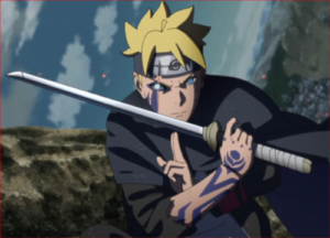 アニメBORUTO登場人物、青年ボルト（青く変化後）