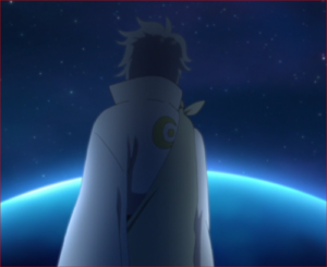 アニメBORUTO第8話、月から地球を見つめる大筒木トネリ