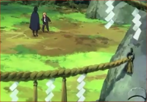 アニメBORUTO54話、サスケに螺旋丸を見せるボルト