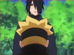 アニメBORUTO54話、サスケに螺旋丸を見せるボルト