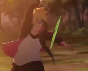 アニメBORUTO55話、科学忍具の手裏剣
