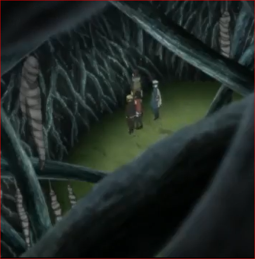 アニメNARUTO52話、神樹の最深部に辿り着いた第七班
