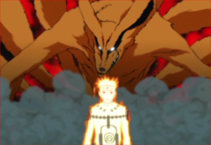 アニメNARUTO、九尾とナルト