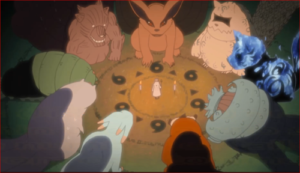 アニメNARUTO、六道仙人と別れを惜しむ尾獣たち