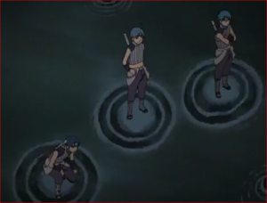 BORUTO56話、撰歌三兄弟は、墨の上に立ってますね