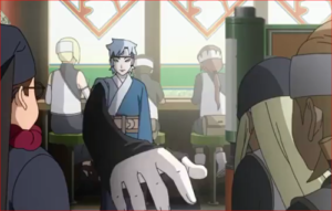 アニメBORUTO56話、ミツキの伸びる腕に驚くユルイｗ