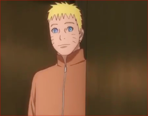 アニメBORUTO57話、ボルトの部屋に入るナルト