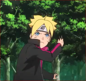 アニメBORUTO57話、手裏剣修行するボルト