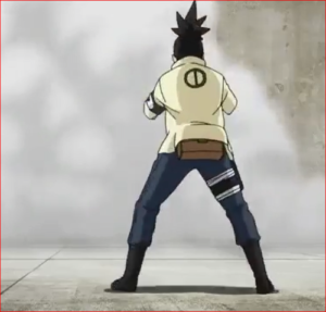 アニメBORUTO58話、影縛りを掛けるシカダイ