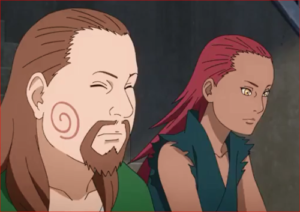アニメBORUTO59話、娘の様子をじっと見守るカルイとチョウジ