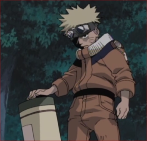 アニメNARUTO1話、イルカ先生に、手を出すな。殺すぞ！