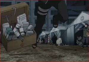BORUTO63話、救急箱に躓くボルト