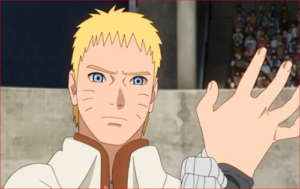 アニメBORUTO61話、ナルトの厳しい目