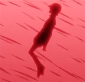 アニメBORUTO61話、追尾した黒鉄の矢を撃ち込まれるサラダ