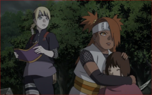 アニメBORUTO62話、いのじんとチョウチョウ