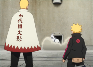 アニメBORUTO62話、会場に降り立つ大筒木モモシキ、キンシキ