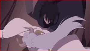 劇場版ボルト、逃げるモモシキの先を取るサスケ