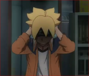 BORUTO63話、サスケの額当てをしっかりと付るボルト！