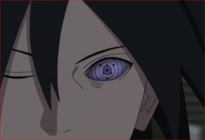BORUTO63話、輪廻眼で異空間への扉を開けるサスケ