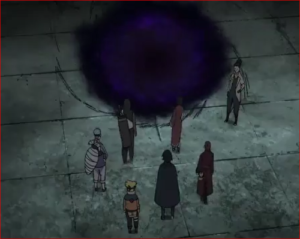 BORUTO63話、輪廻眼で開いた異空間の扉