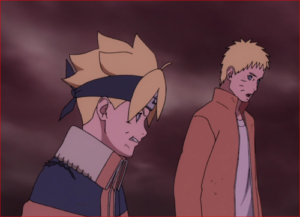 アニメBORUTO64話、下がってろ！