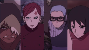 アニメBORUTO64話、我らより、逃げおおせると思うなよ