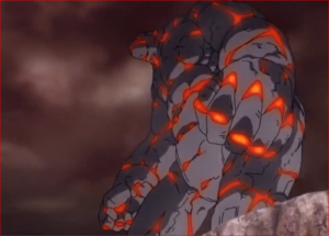 アニメBORUTO65話、ゴーレム化するモモシキ