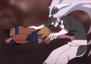 アニメBORUTO65話、ボルトのパンチ