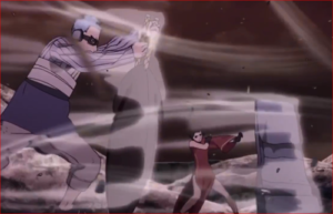 アニメBORUTO65話、持ちこたえる黒ツチと長十郎