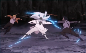 アニメBORUTO65話、挟み撃ち