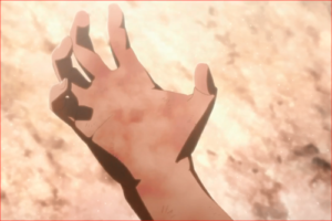 アニメBORUTO65話、薄らと楔が見える右手