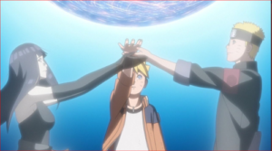 アニメBORUTO65話、螺旋丸＠ヒナタ