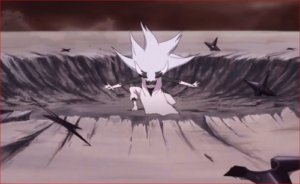 アニメBORUTO65話、風魔手裏剣をかわし斬るモモシキ