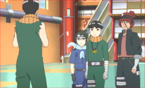 BORUTO70話、メタルに勝負を挑むロック・リー