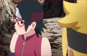 アニメBORUTO66話、慌てるサラダ2