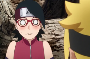 アニメBORUTO66話、慌てるサラダ１