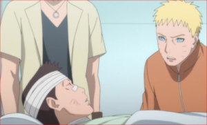 BORUTO78話、意識を取り戻した門番に話を聞くナルト