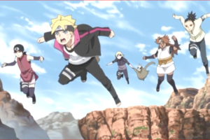 アニメBORUTO81話、土の国に足を踏み入れる、ボルト、サラダ、第十班のメンバー！