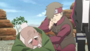 Boruto 85_死ぬ前に一人前の姿を見せたかったとつぶやくセッキ