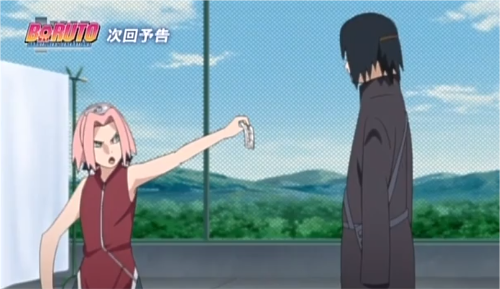アニメboruto136話 アイキャッチ画像 サクラにメモを追及されるサスケ Boruto最新まとめ情報局